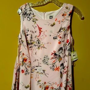 New Anne Klein pink floral dress, spring dress size 4